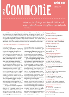 Cover OYA-Ausgabe 85