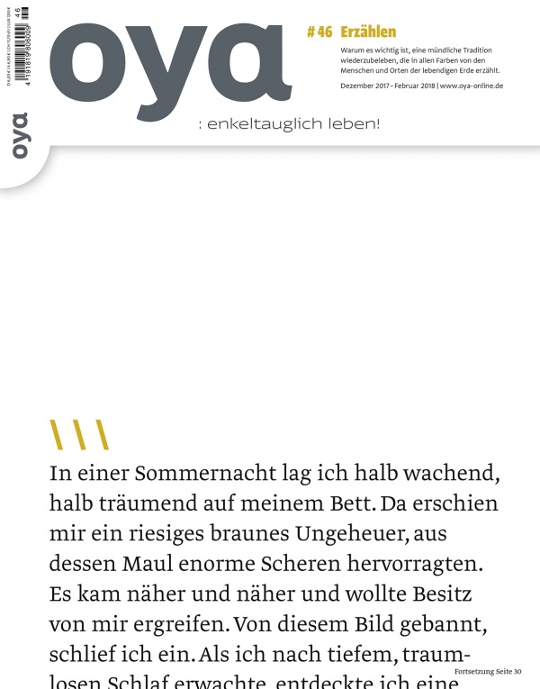 Cover OYA-Ausgabe 46